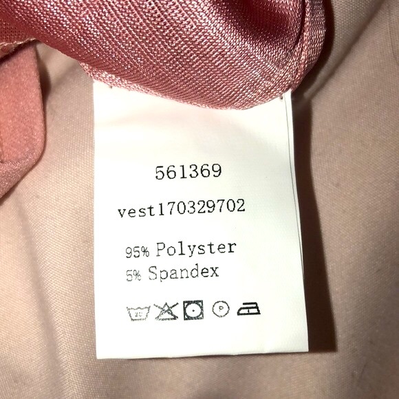 Light Pink Floral Top, Size: S - Picture 6 of 6